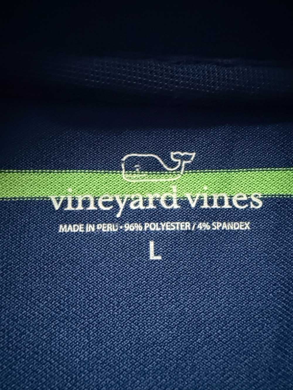 Vineyard Vines blue / green sleeveless polo sz L - Picture 2 of 5